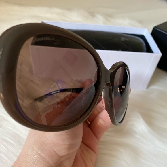 Authentic Chanel Brown Sunglases - Picture 6 of 8
